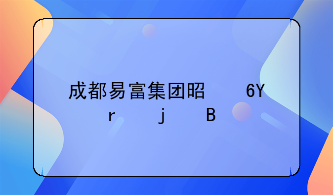 成都易富集团是卖pos机的吗