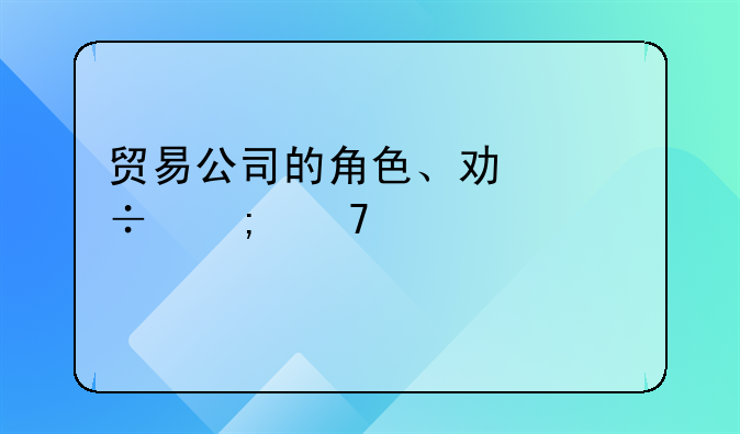 贸易公司的角色、功能与重要性详解